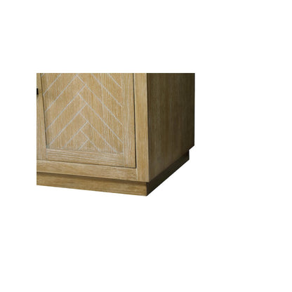 84 inch Double Bathroom Vanity in Linen Oak