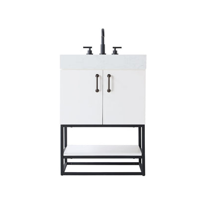 24 inch Single Bathroom Vanity in White