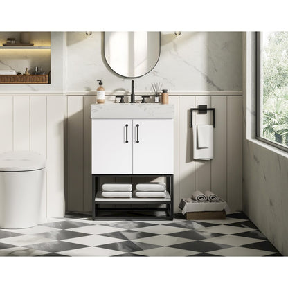 24 inch Single Bathroom Vanity in White