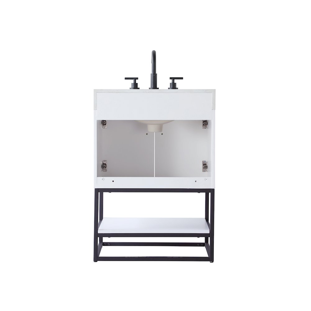 24 inch Single Bathroom Vanity in White