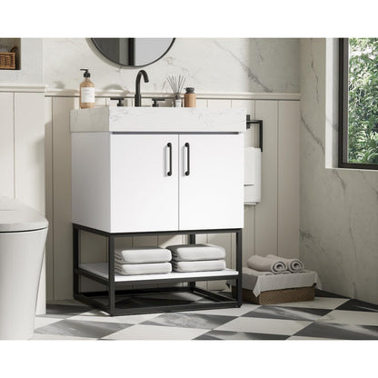 24 inch Single Bathroom Vanity in White