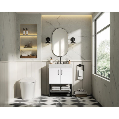 24 inch Single Bathroom Vanity in White