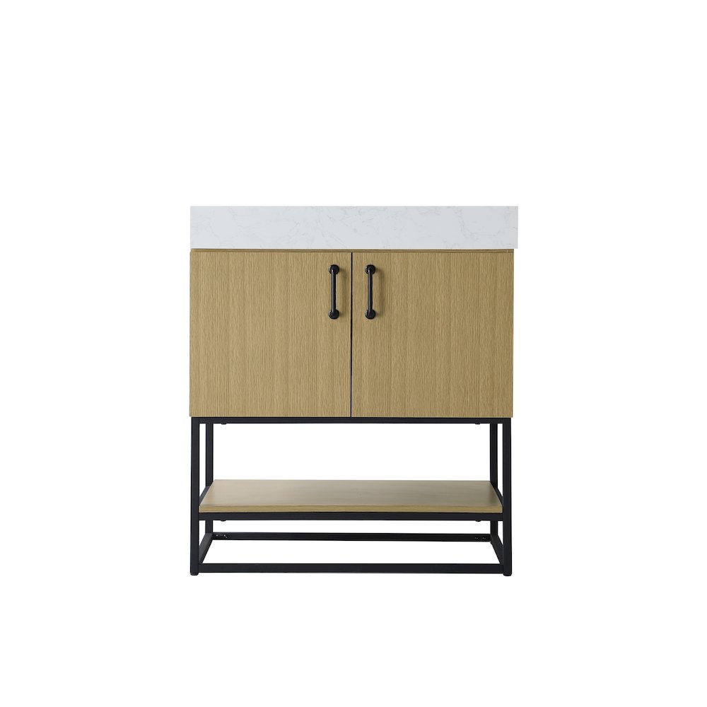 30 inch Single Bathroom Vanity in  Honey Brown