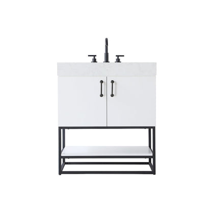 30 inch Single Bathroom Vanity in White
