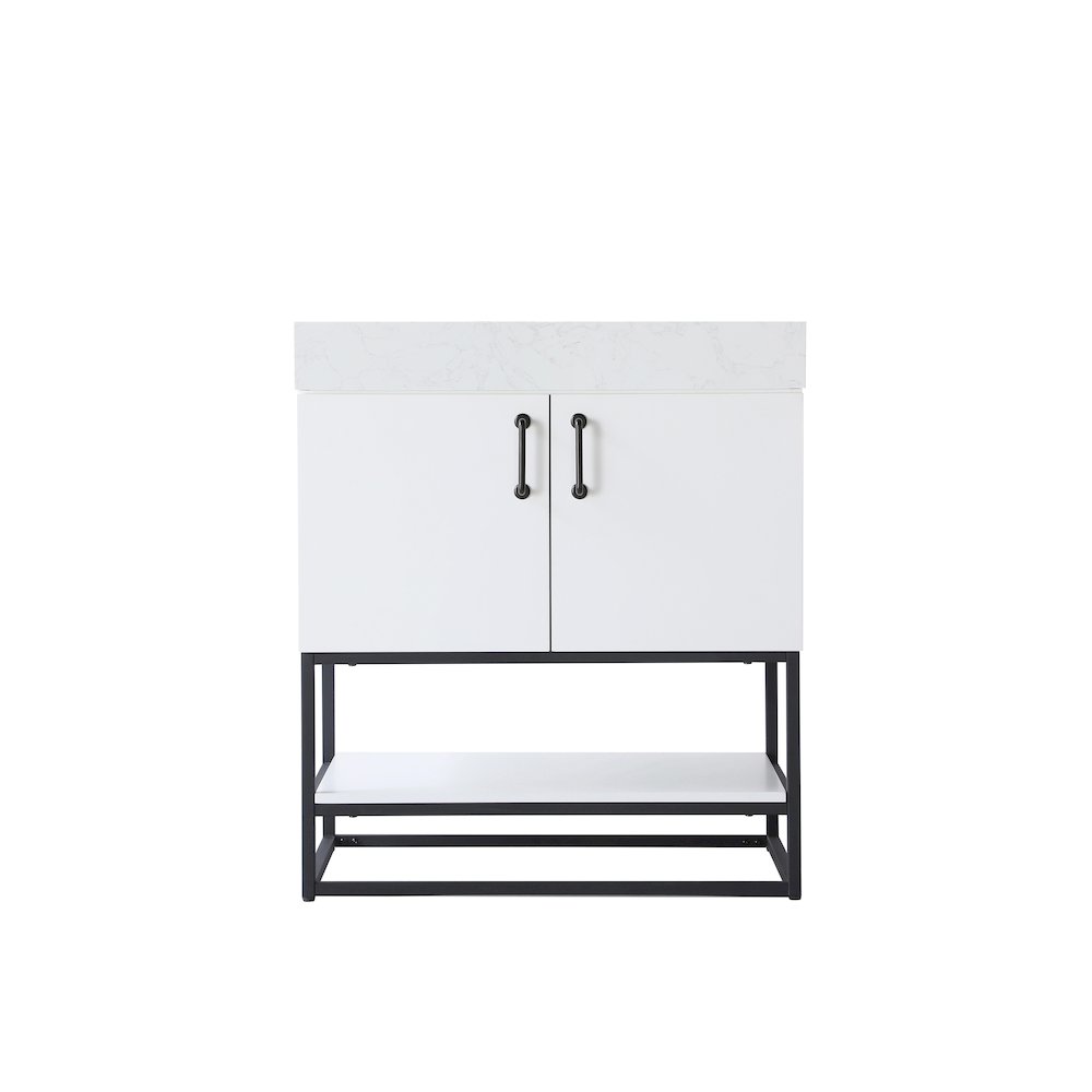 30 inch Single Bathroom Vanity in White