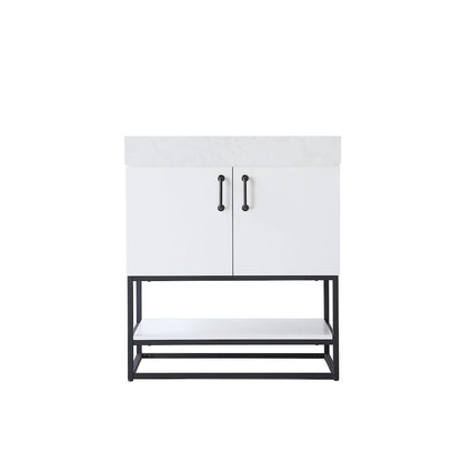 30 inch Single Bathroom Vanity in White
