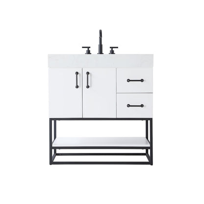 32 inch Single Bathroom Vanity in White