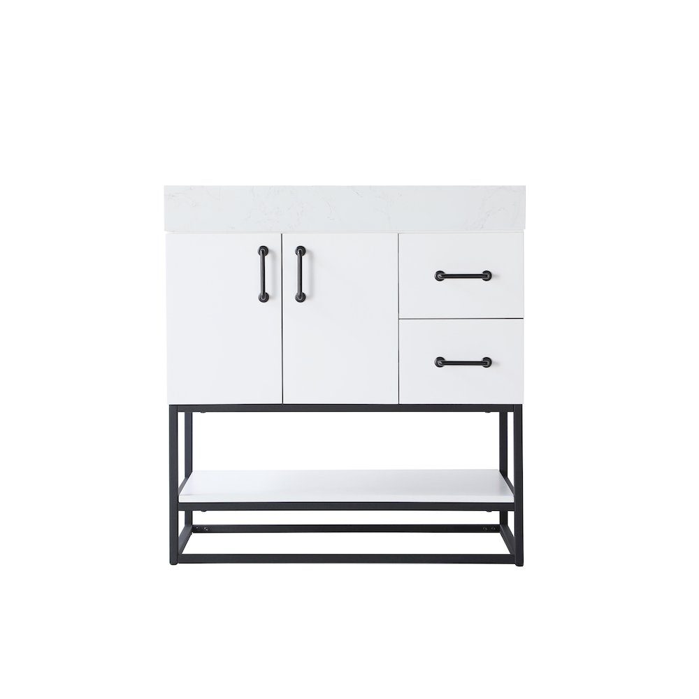 32 inch Single Bathroom Vanity in White