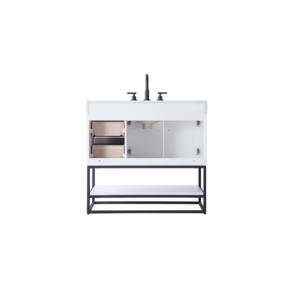 36 inch Single Bathroom Vanity in White
