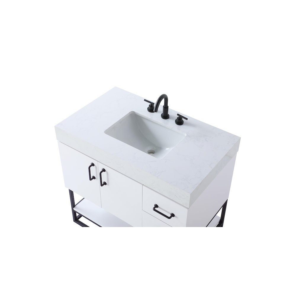 36 inch Single Bathroom Vanity in White