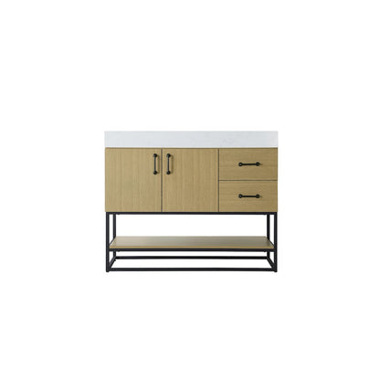 42 inch Single Bathroom Vanity in  Honey Brown