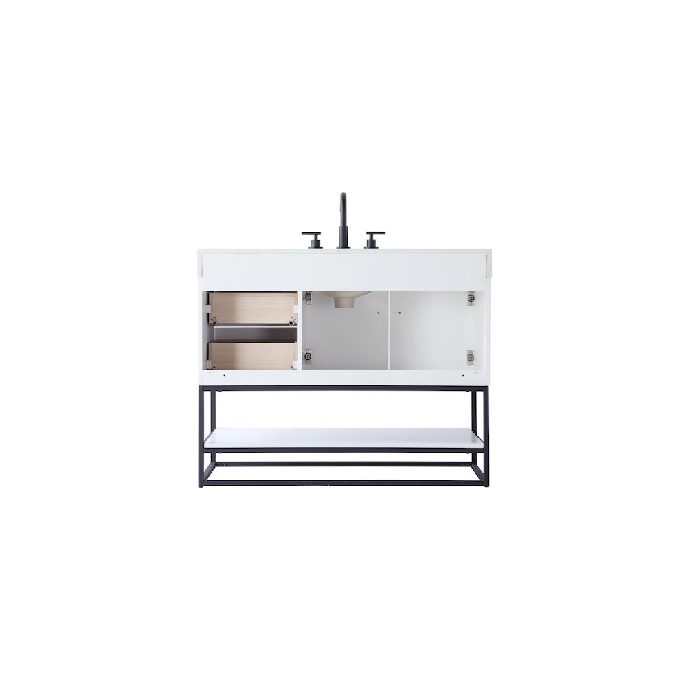 42 inch Single Bathroom Vanity in White