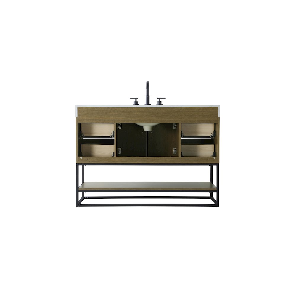 48 inch Single Bathroom Vanity in Chestnut Brown
