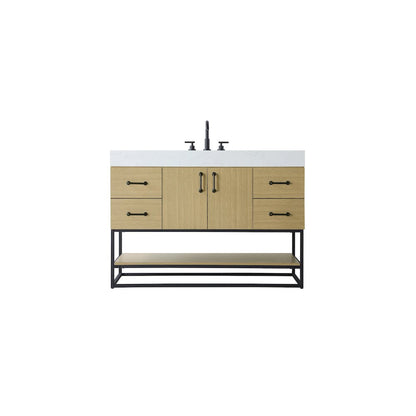 48 inch Single Bathroom Vanity in  Honey Brown