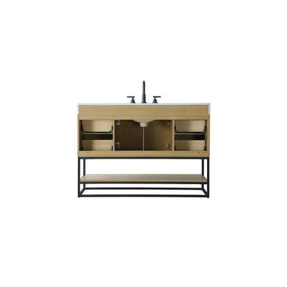 48 inch Single Bathroom Vanity in  Honey Brown