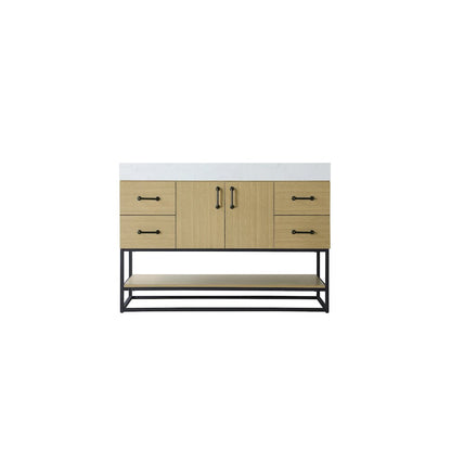 48 inch Single Bathroom Vanity in  Honey Brown