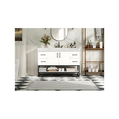 48 inch Single Bathroom Vanity in White