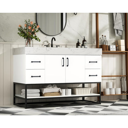 48 inch Single Bathroom Vanity in White