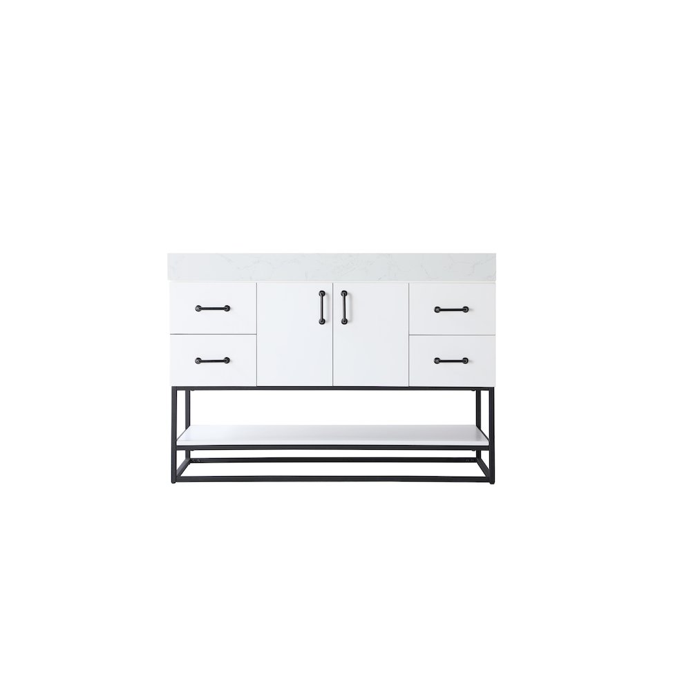 48 inch Single Bathroom Vanity in White
