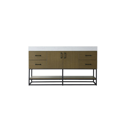 60 inch Single Bathroom Vanity in Chestnut Brown
