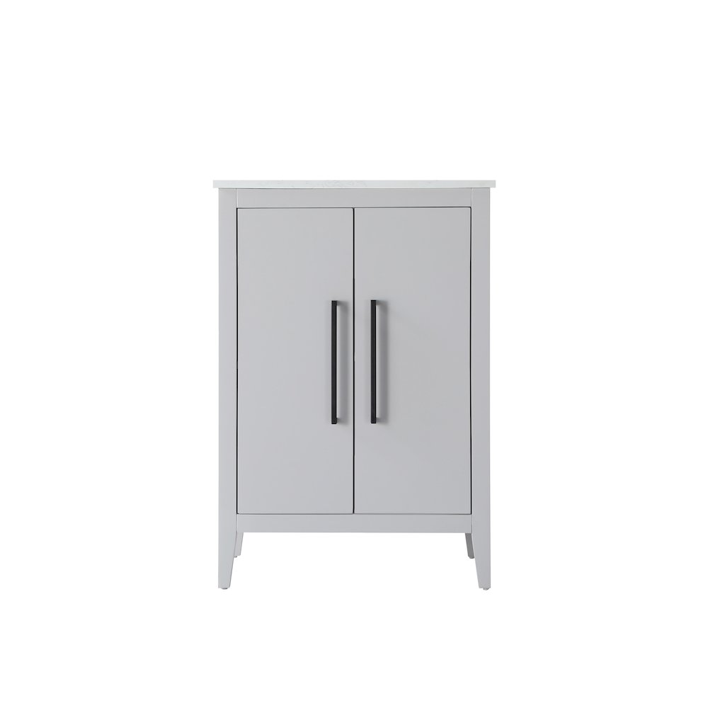 24 Inch Single Bathroom Vanity In Grey