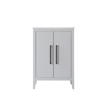 24 Inch Single Bathroom Vanity In Grey