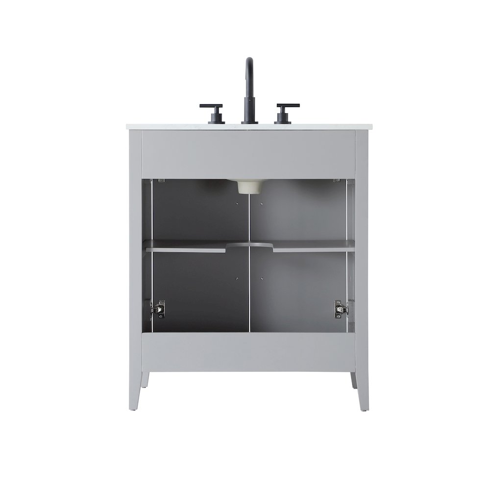 30 Inch Single Bathroom Vanity In Grey