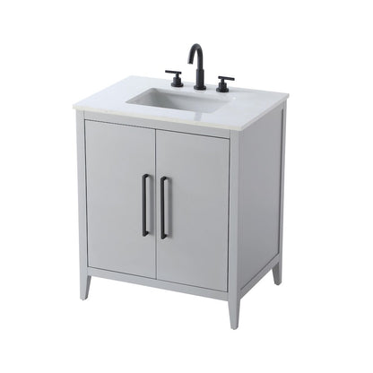 30 Inch Single Bathroom Vanity In Grey
