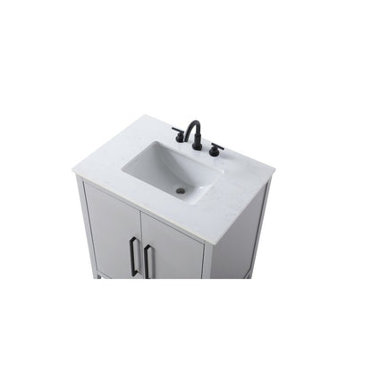 30 Inch Single Bathroom Vanity In Grey