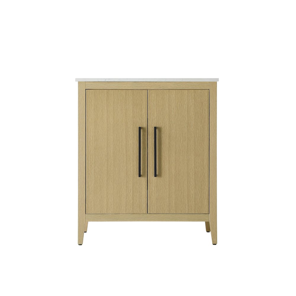 30 Inch Single Bathroom Vanity In  Honey Brown