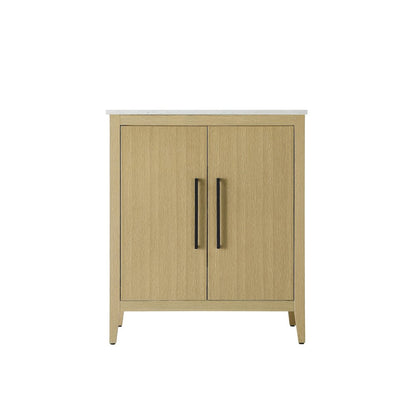 30 Inch Single Bathroom Vanity In  Honey Brown