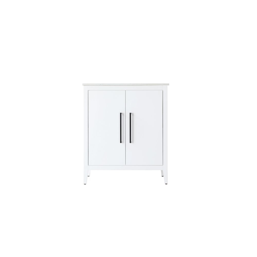 30 Inch Single Bathroom Vanity In White