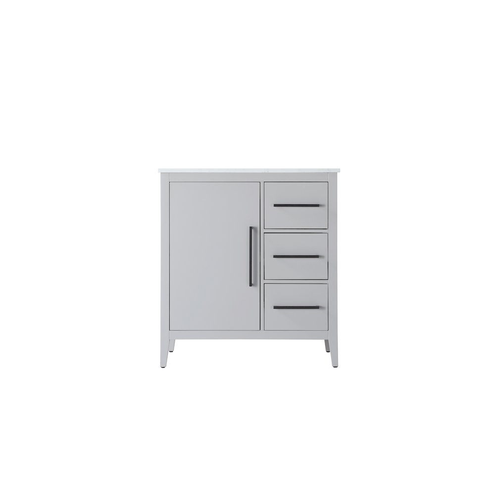 32 Inch Single Bathroom Vanity In Grey