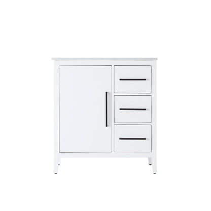 32 Inch Single Bathroom Vanity In White