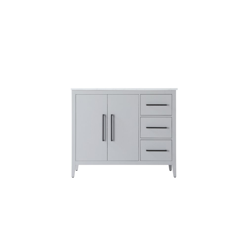 42 Inch Single Bathroom Vanity In Grey