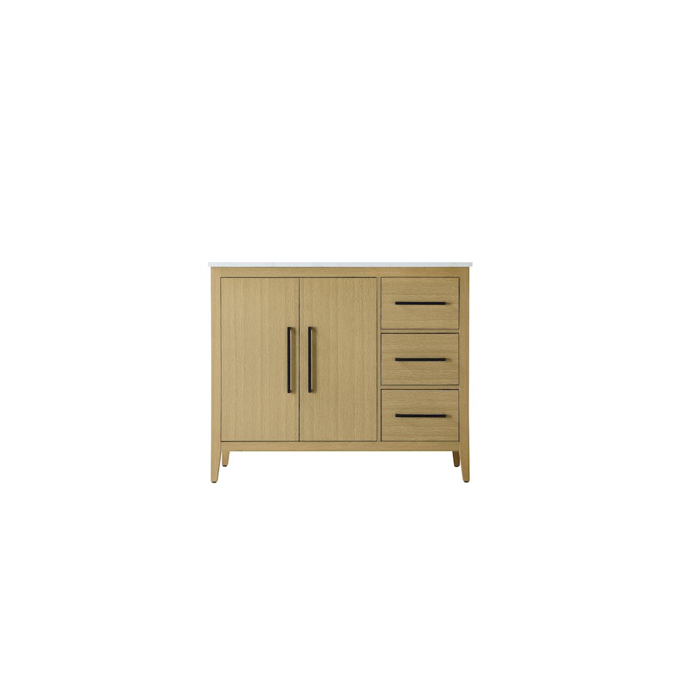 42 Inch Single Bathroom Vanity In  Honey Brown
