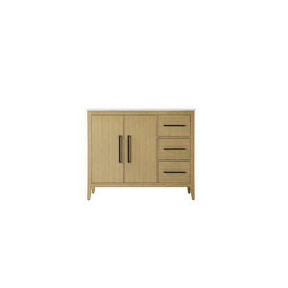 42 Inch Single Bathroom Vanity In  Honey Brown