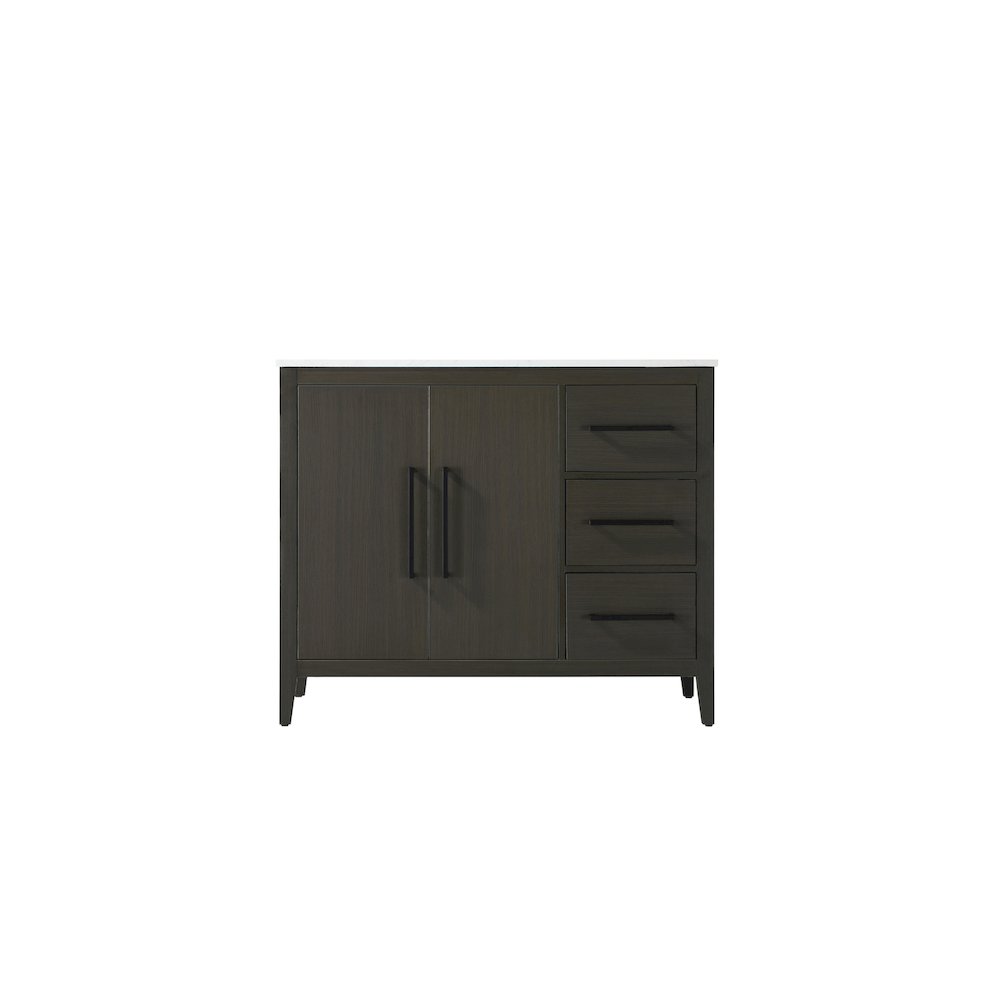 42 Inch Single Bathroom Vanity In Mocha Brown