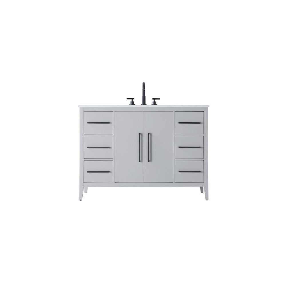 48 Inch Single Bathroom Vanity In Grey