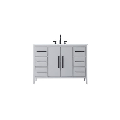 48 Inch Single Bathroom Vanity In Grey