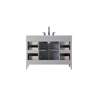 48 Inch Single Bathroom Vanity In Grey