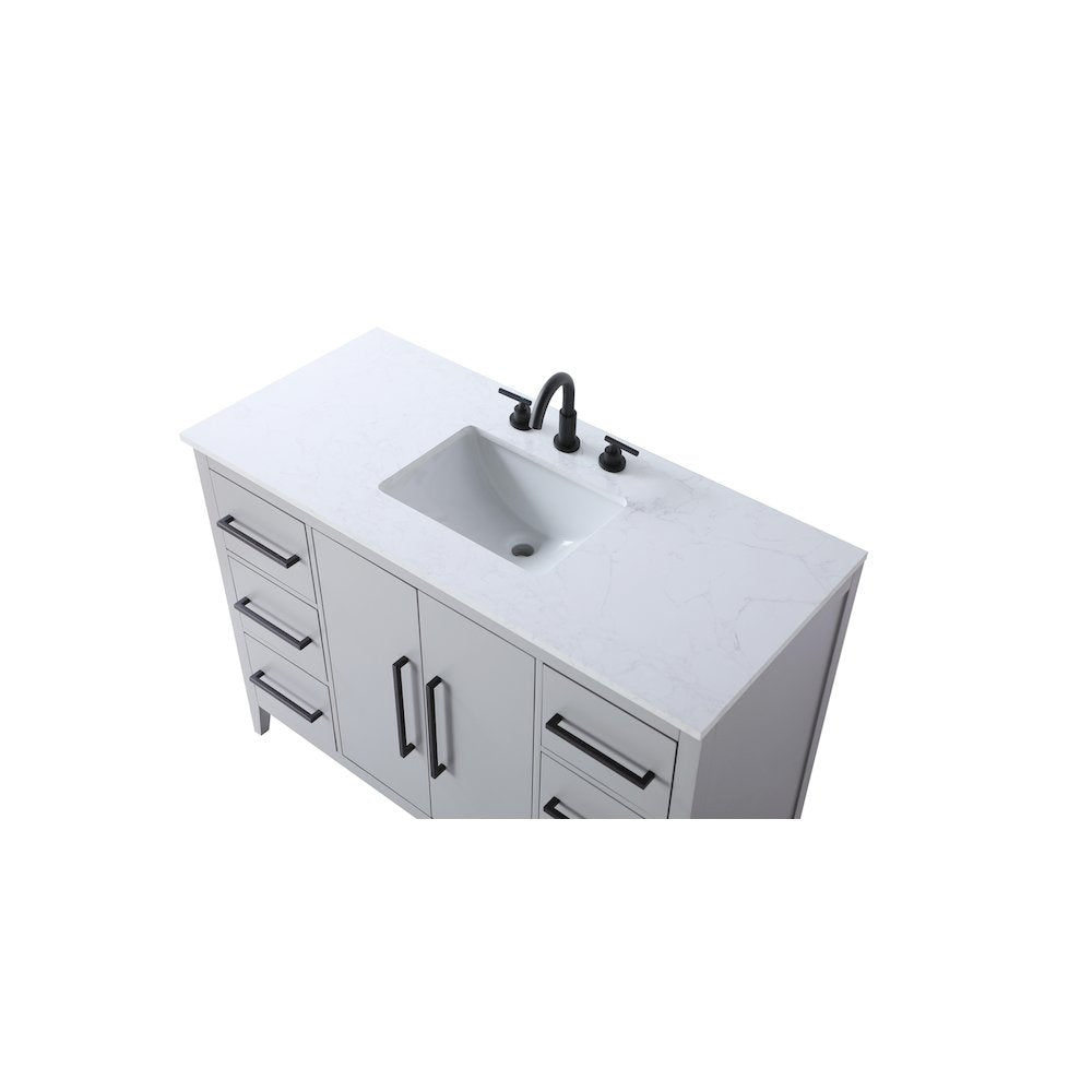 48 Inch Single Bathroom Vanity In Grey