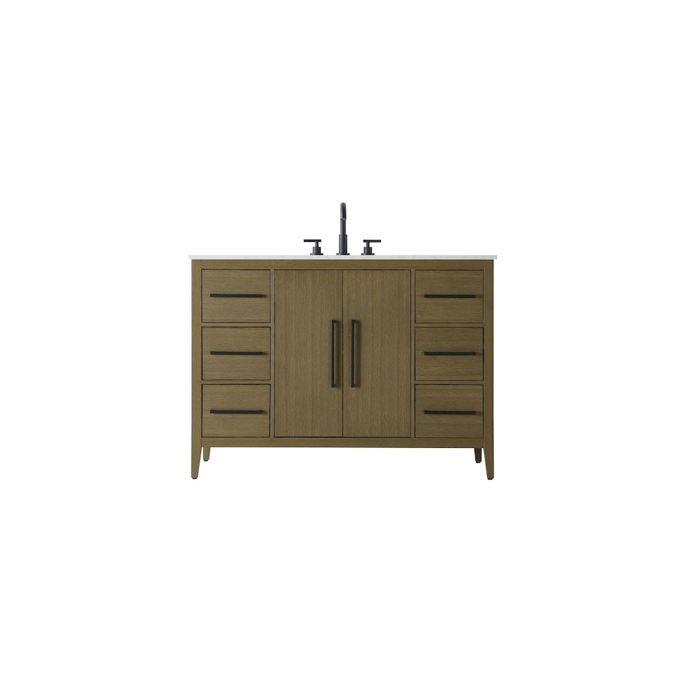 48 Inch Single Bathroom Vanity In Chestnut Brown