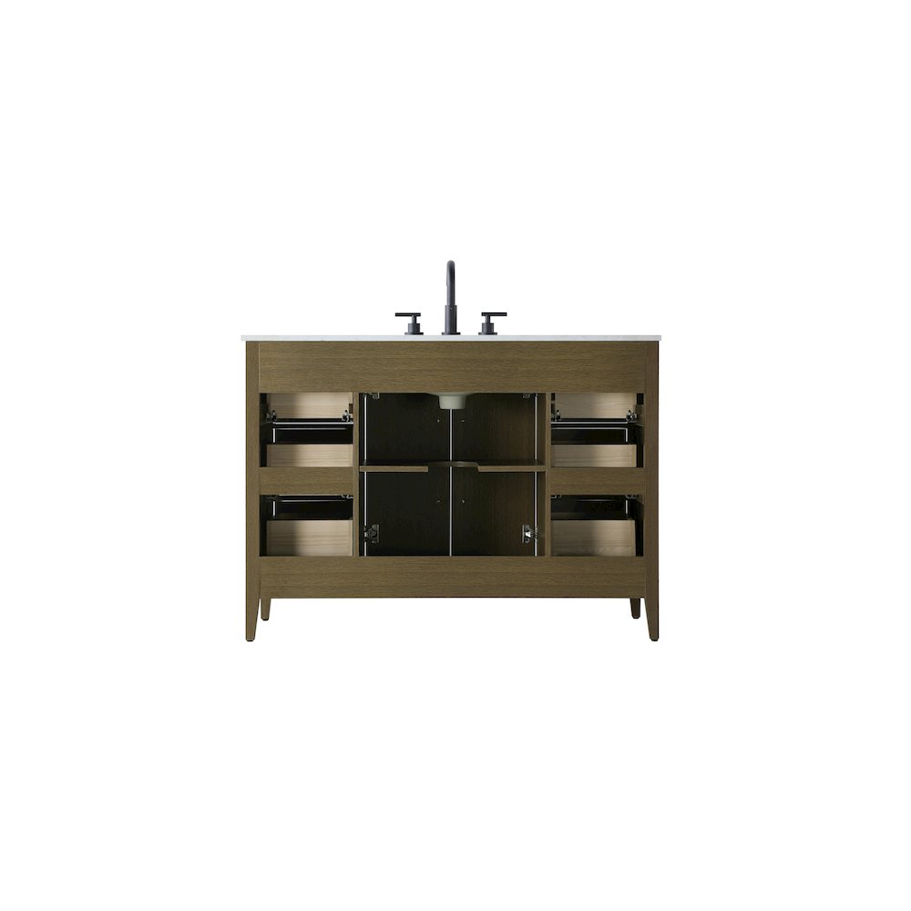 48 Inch Single Bathroom Vanity In Chestnut Brown