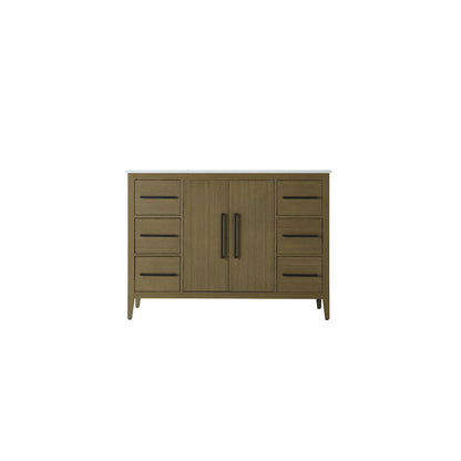 48 Inch Single Bathroom Vanity In Chestnut Brown