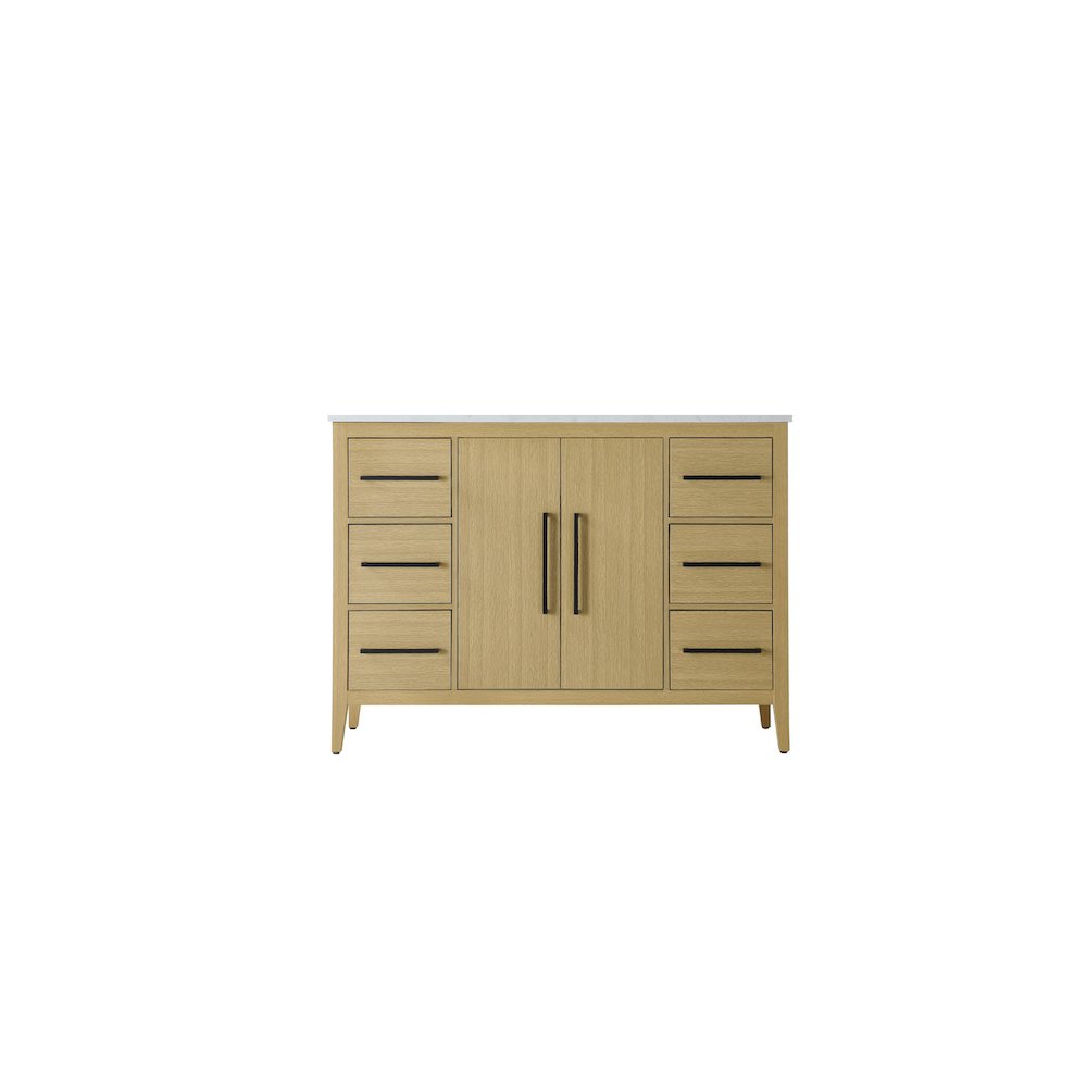 48 Inch Single Bathroom Vanity In  Honey Brown