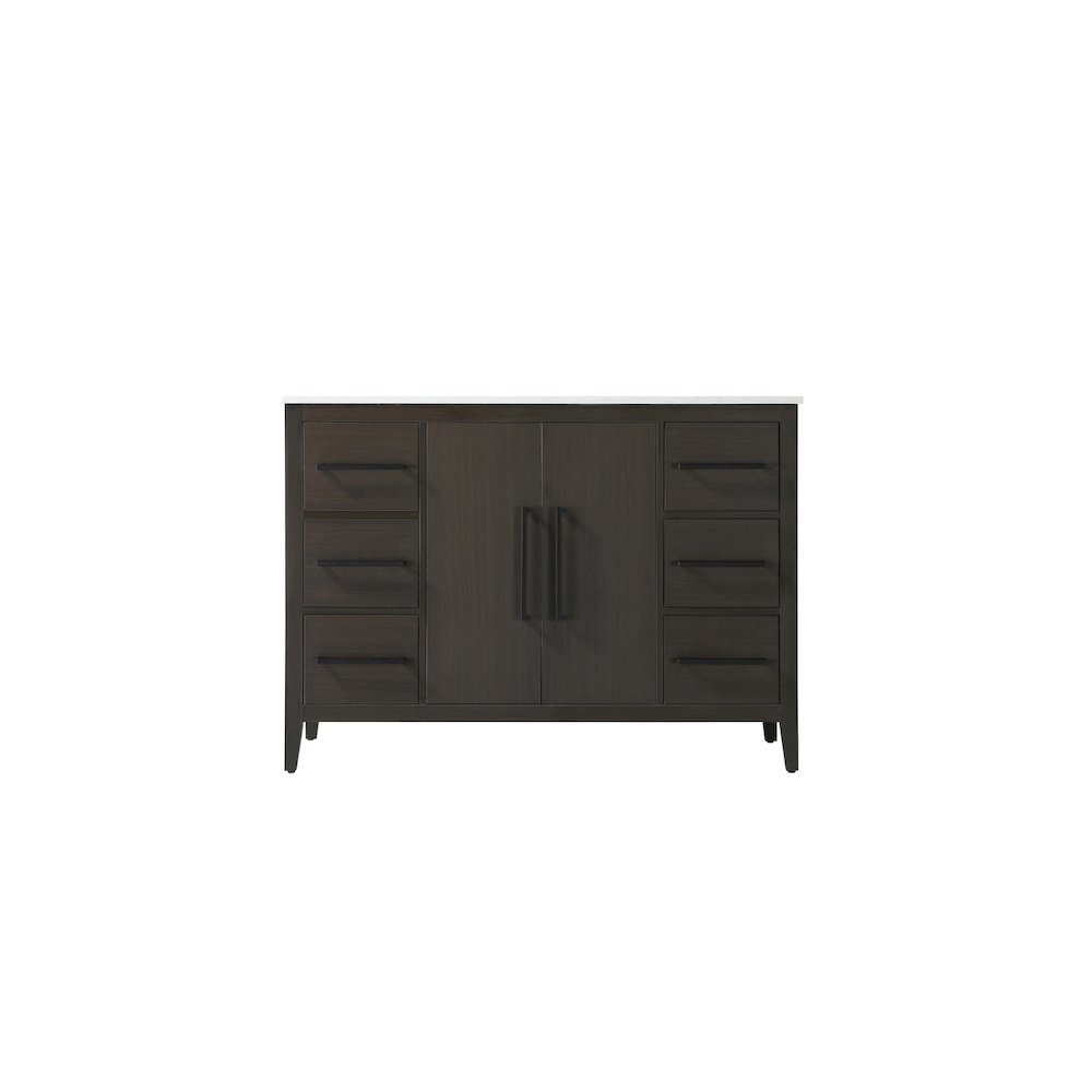 48 Inch Single Bathroom Vanity In Mocha Brown