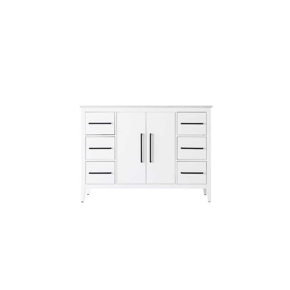 48 Inch Single Bathroom Vanity In White