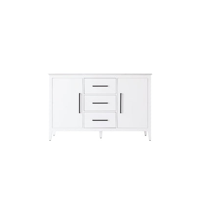 54 Inch Double Bathroom Vanity In White