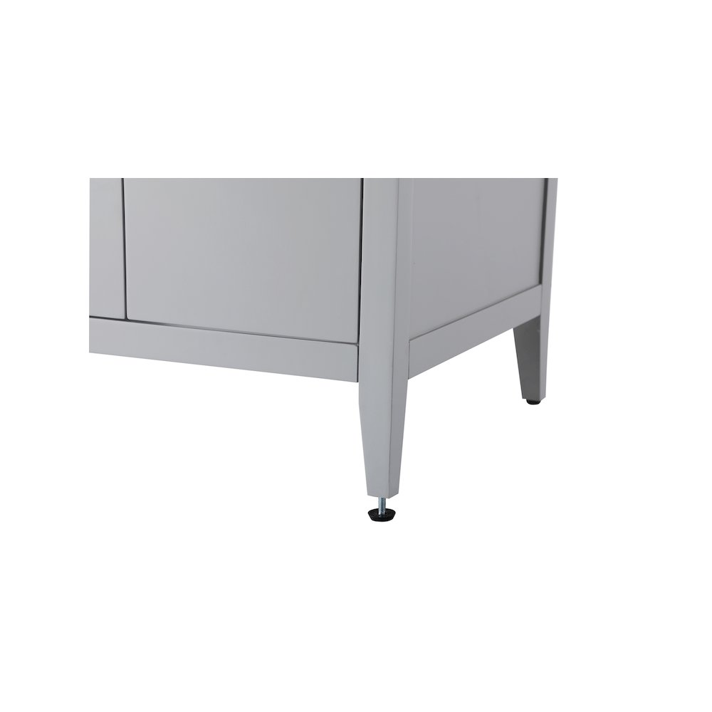 60 Inch Double Bathroom Vanity In Grey